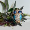 Llavero Artesanal Buho Para Bolsa Cristales