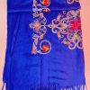 Rebozo  Artesanal Chiapas Mexicano azul