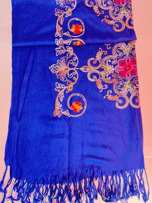 Rebozo  Artesanal Chiapas Mexicano azul