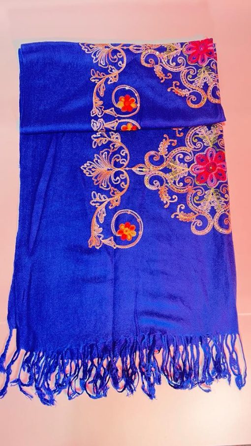 Rebozo  Artesanal Chiapas Mexicano azul